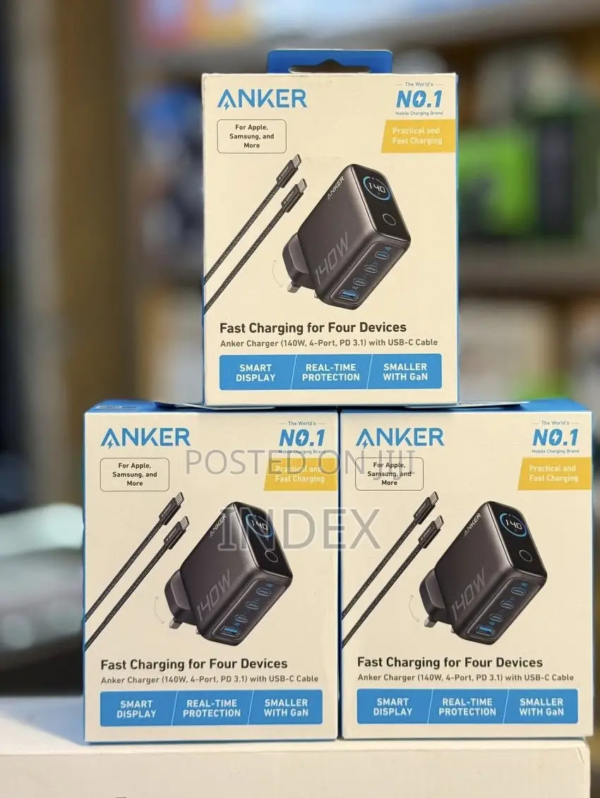 Anker 140w Usb C Charger, Laptop Charger, 4-port Multi-device