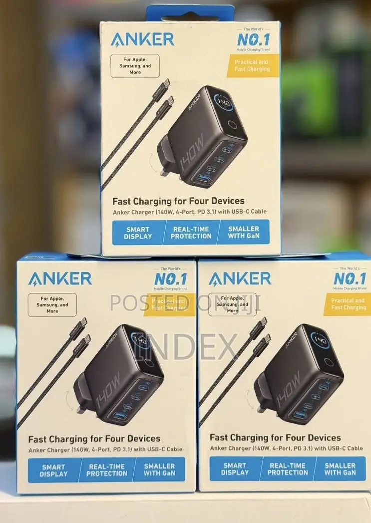 Anker 140w Usb C Charger, Laptop Charger, 4-port Multi-device