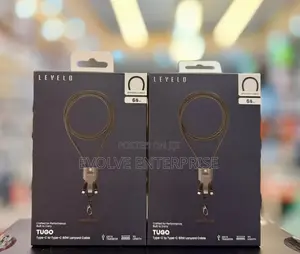 Levelo Tugo Type-C to Type-C 60w 1m 0.3m Braided Lanyard Cable
