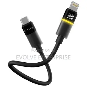 Levelo Luno 30w Silicone Led Cable Type-C to Lightning 1m