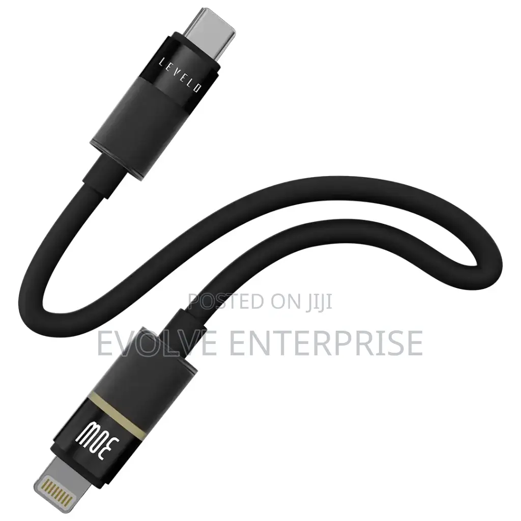 Levelo Luno 30w Silicone Led Cable Type-C to Lightning 1m