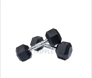 A Pair of 5kg Hex Dumbells