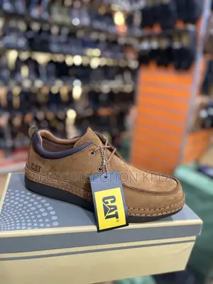 Original Cat Brown Leather Sneakers for Men