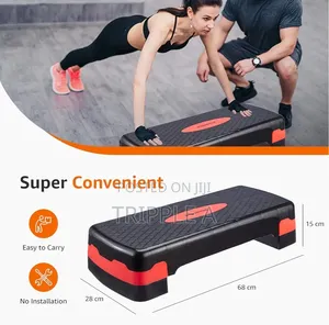 Adjustable Height Non Slip Fitness Aerobics Stepper