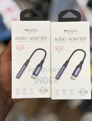 Yesido Audio Cable, Yau38 Type C to 3.5mm Adapter, Usb C to Aux Dong