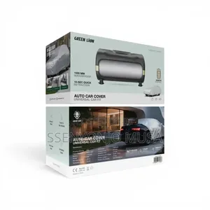 Green Lion Auto Retractable Car Cover With Remote Control - Black
