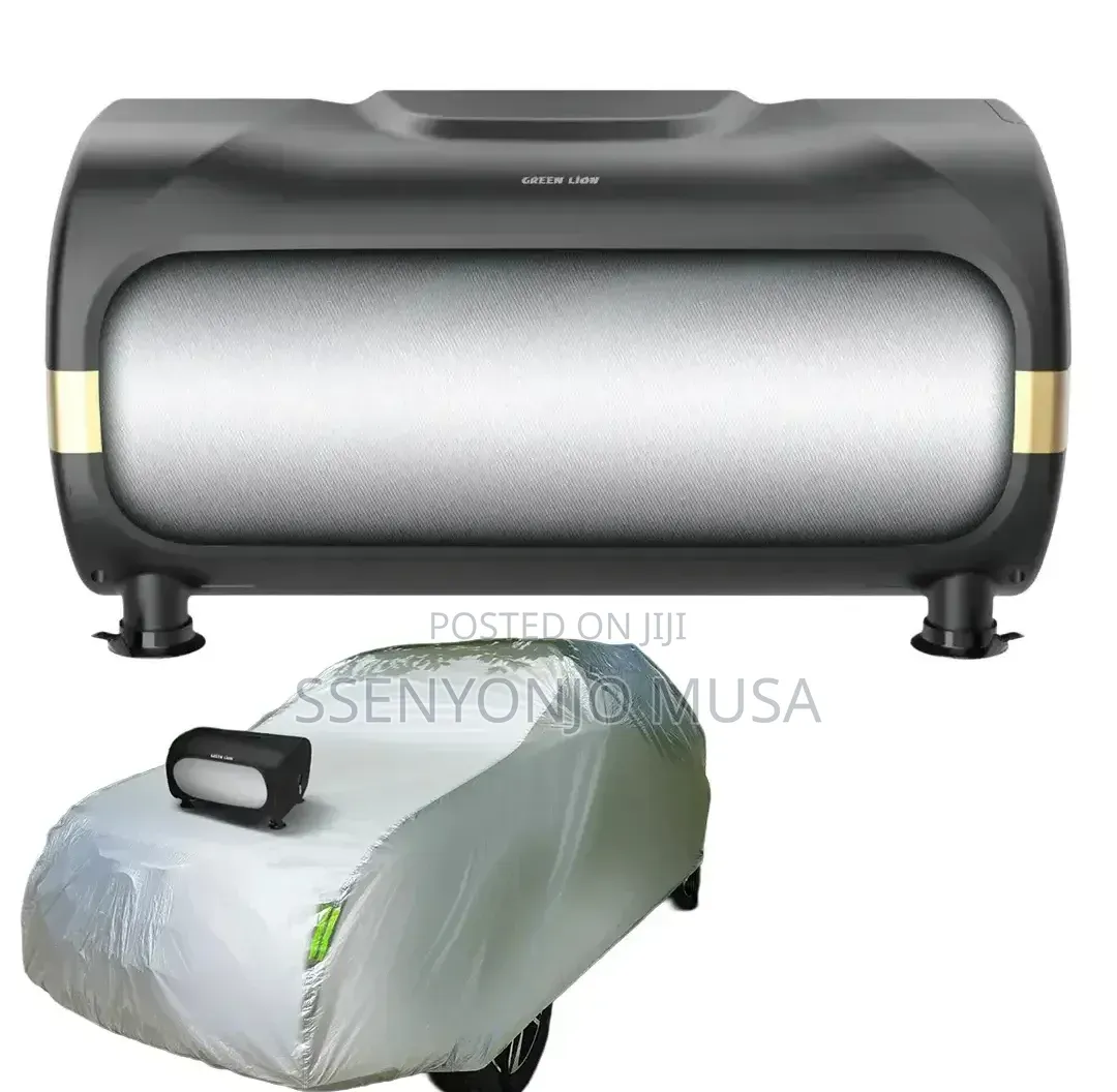 Green Lion Auto Retractable Car Cover With Remote Control - Black