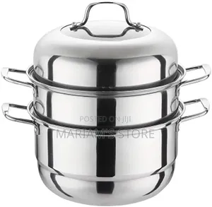 3-Tier Stainless Steel Food Steamer Pots With Tempered Glass Lids .