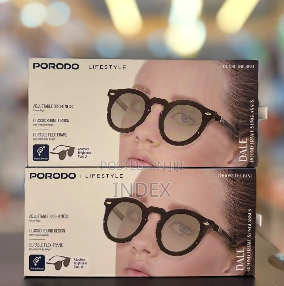Porodo Dale Retro Round Frame Sun Glasses