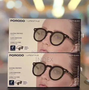 Porodo Dale Retro Round Frame Sun Glasses