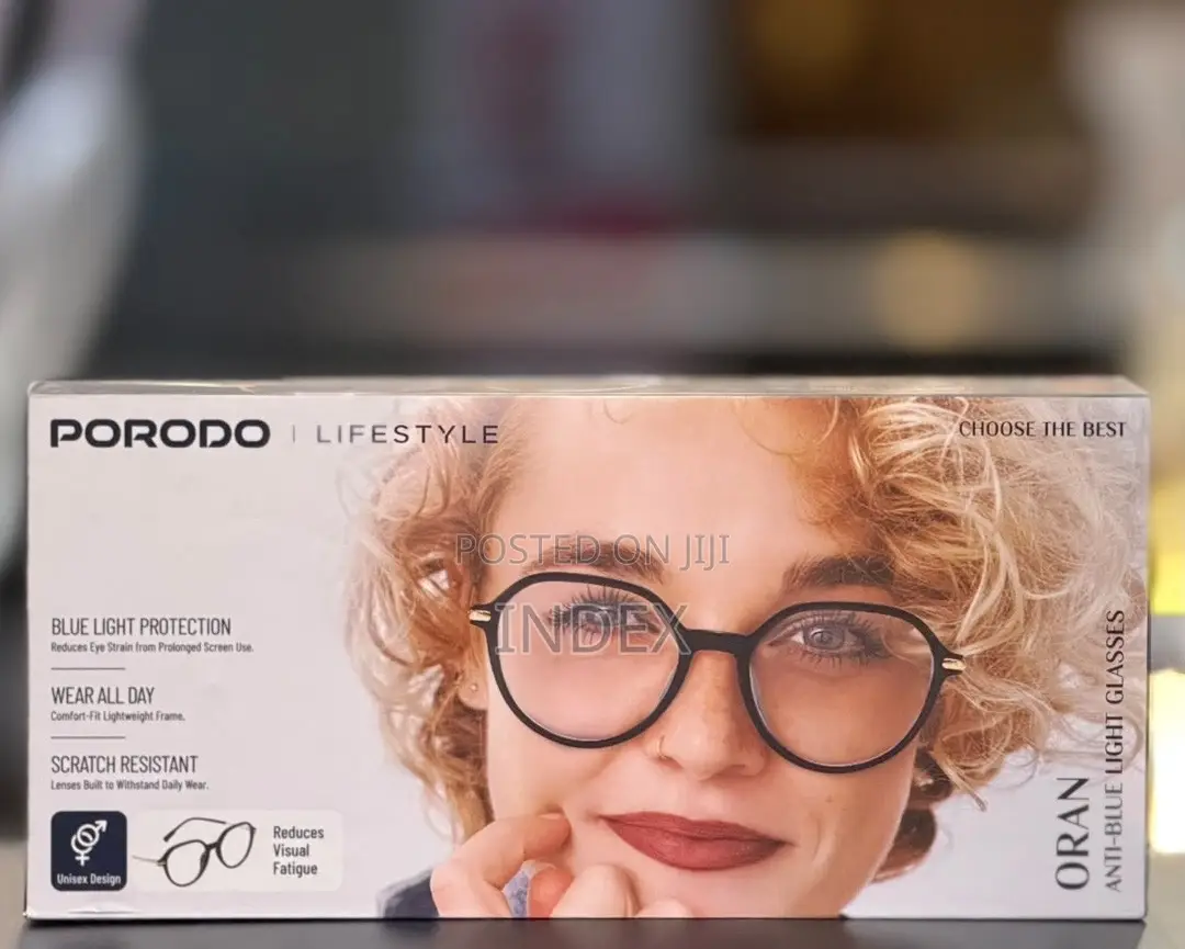 Porodo Lifestyle Oran Round Frame Anti Blue Light Computer Glasses
