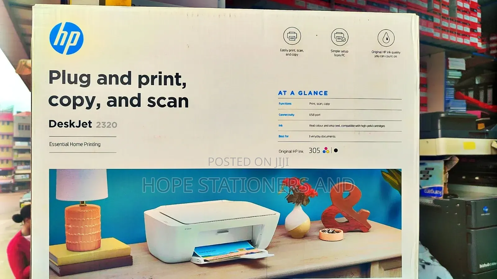 New Hp 2320 Inkjet Printer - Print , Copy Scan Black Colour
