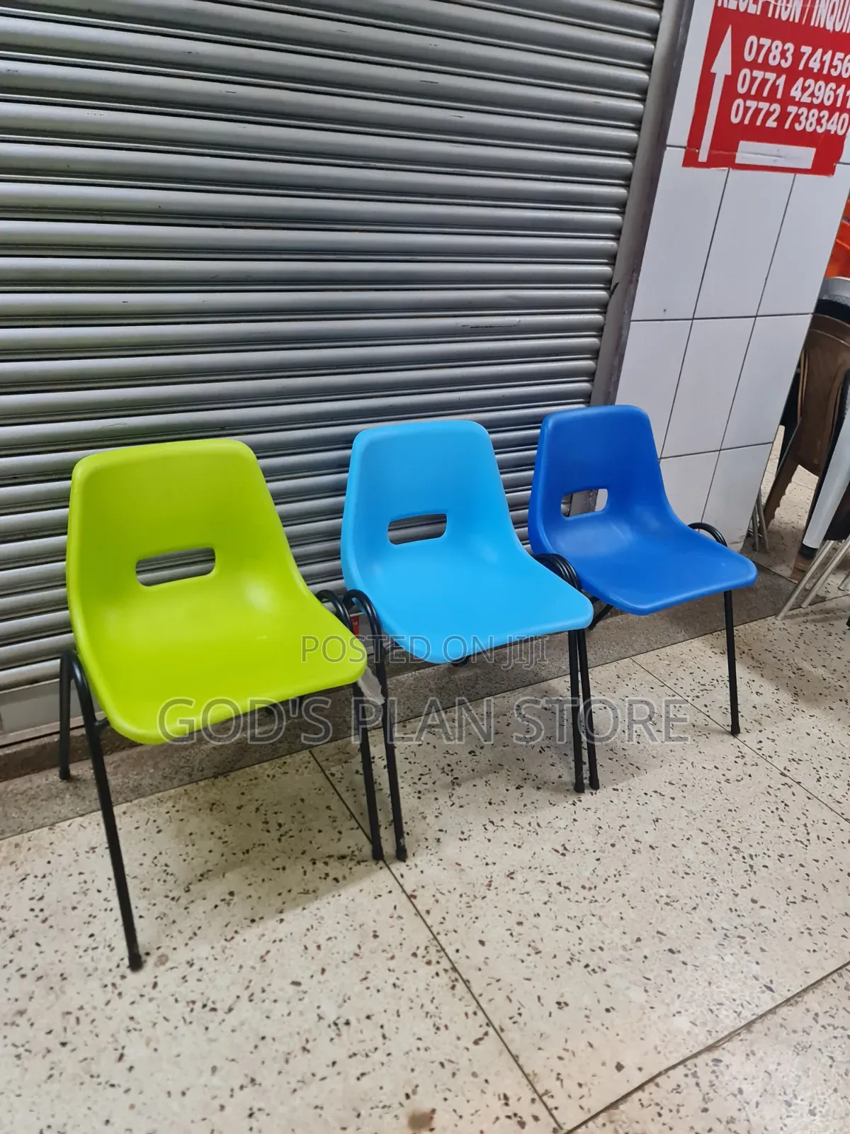 Office Metal Stand Plastic Chairs Plastic Chairs