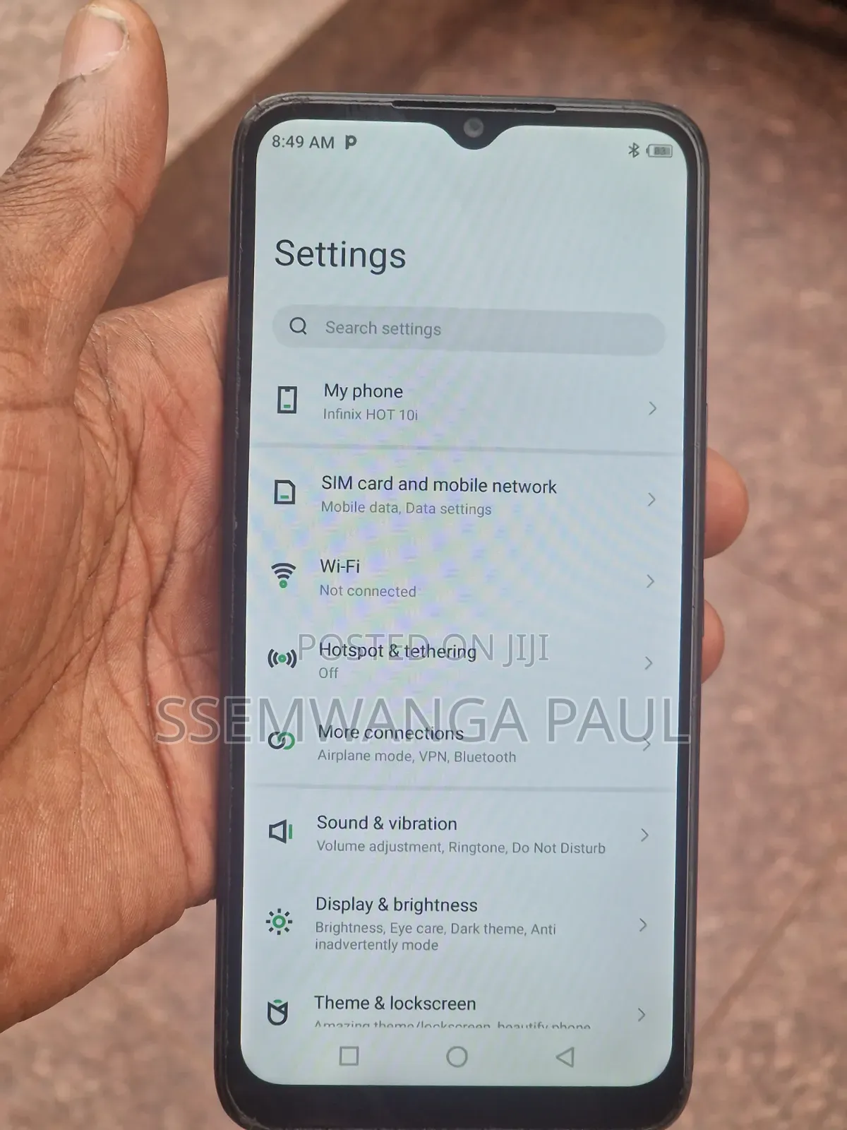 Infinix Hot 10i 64 GB Black
