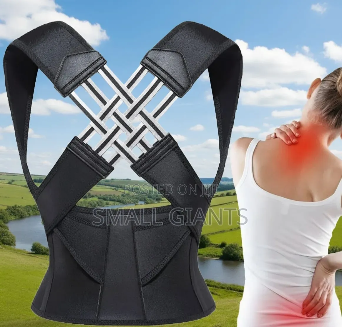 Back Brace Posture Corrector-Black