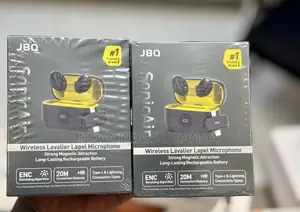 JBQ Sonic Air Wireless Lavalier Microphone With 20m Range, Dual Clipon