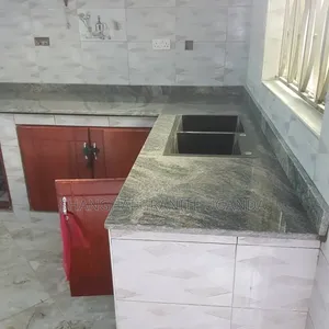 Wavy Grey Kitchen Countertops