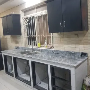 Wavy Grey Kitchen Countertops