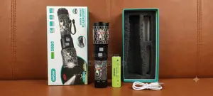 Aerbes Ab-Sd112 Rechargeable Led Flashlight With Power Bank