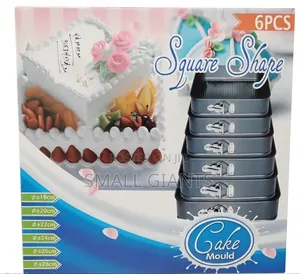 6-Piece Square Cake Mould Set
