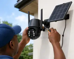 Single Lens Solar CCTV Outdoor Security Camera
