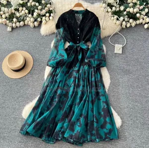 Elegant Round Lady Dress