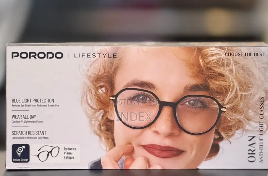 Porodo Lifestyle Oran Round Frame Anti Blue Light Computer Glasses