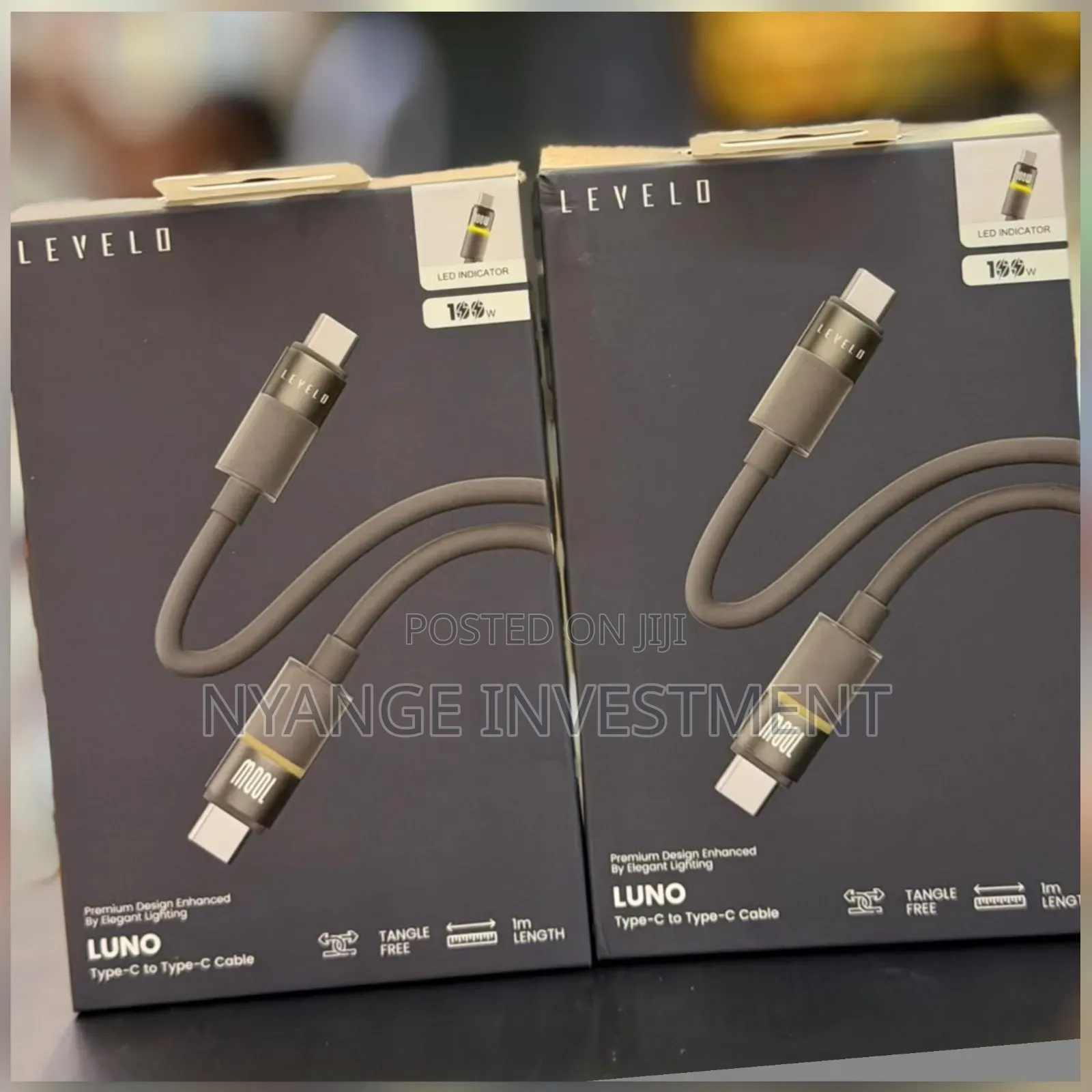 Levelo Luno 100w Silicone Led Cable Type-C to Type-C