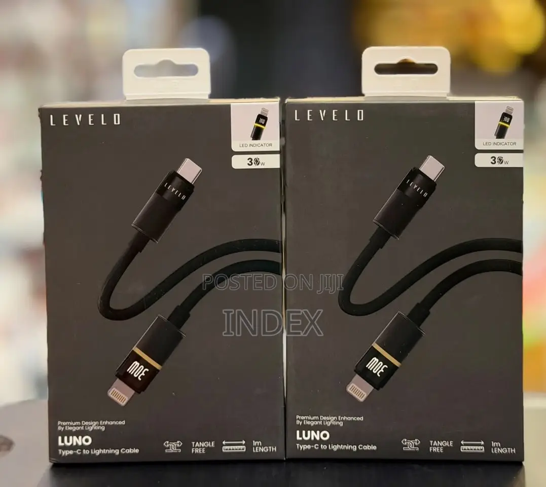 Levelo Luno 30w Silicone Led Cable Type-C to Lightning 1m