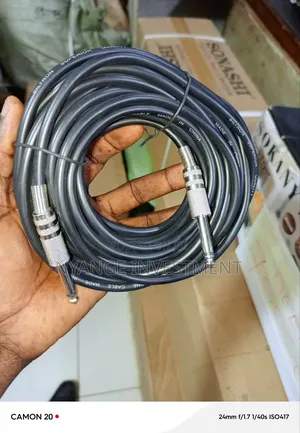 10m 6.5mm Male-to-male Audio Cable For Guitars, Microphones,Amplifiers