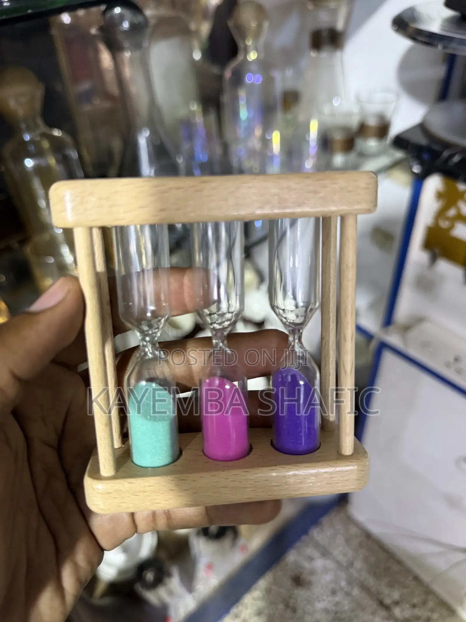 Creative 3-in-1 Wooden Hourglass Sand Timer Home Decoration