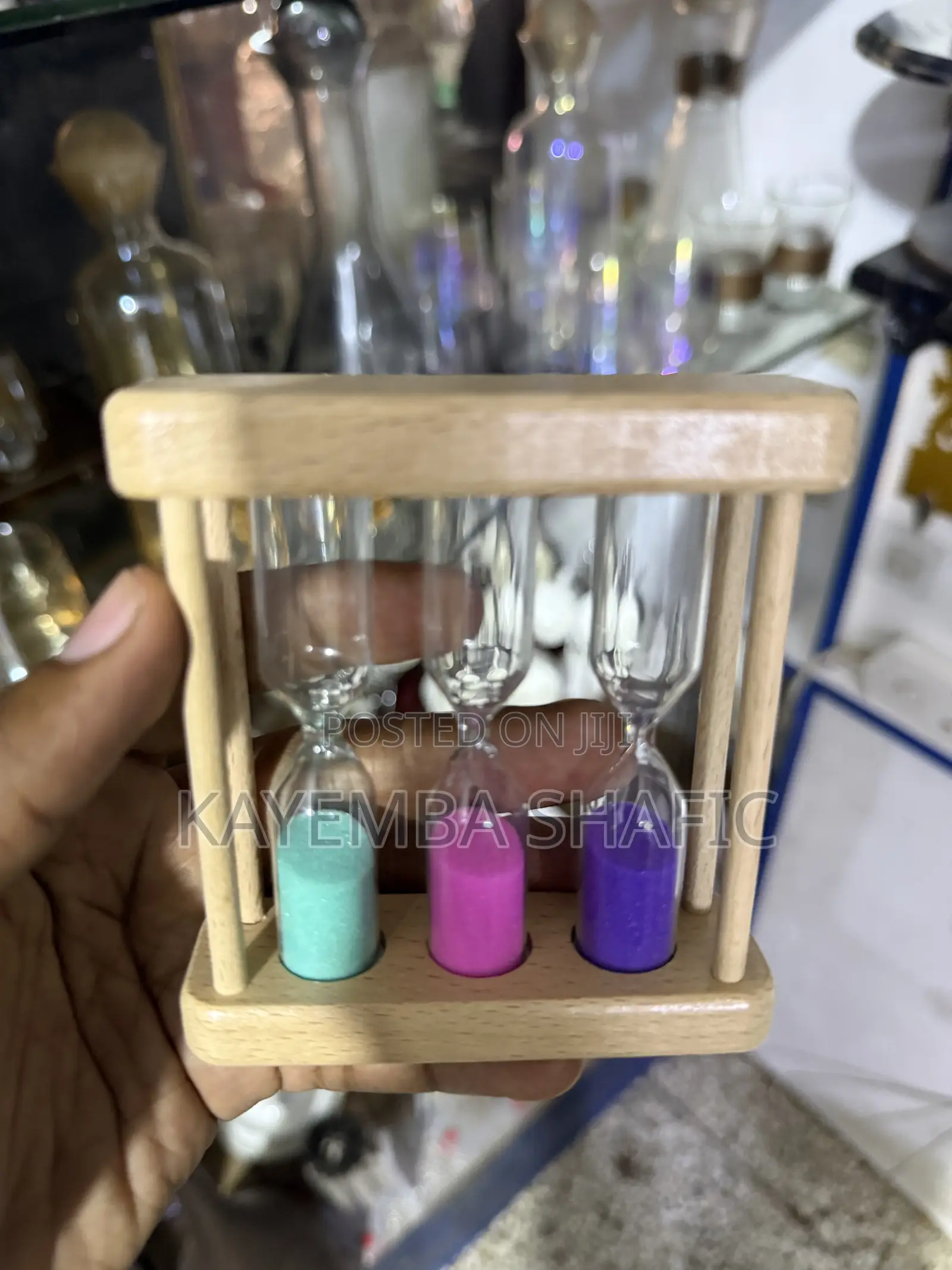 Creative 3-in-1 Wooden Hourglass Sand Timer Home Decoration