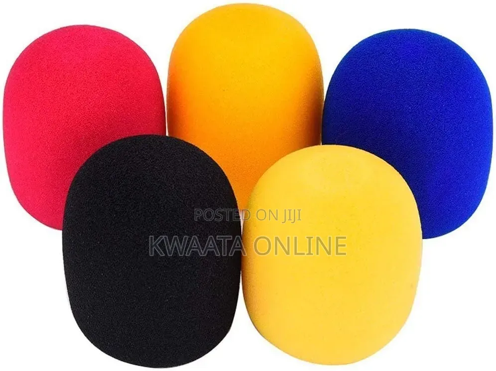 5pcs Colorful Handheld Microphone Windscreen Foam Covers