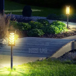 4pcs Solar House Plug in Lights Courtyard Lights