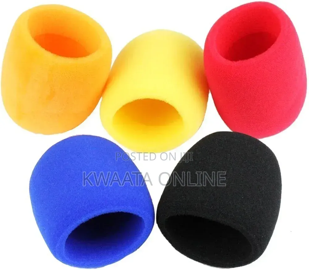 5pcs Colorful Handheld Microphone Windscreen Foam Covers