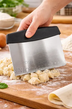 Stainless Steel Bench Scraper and Dough Cutter