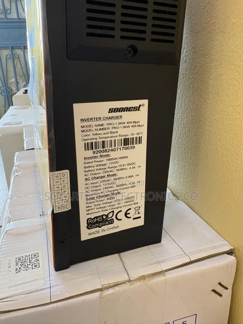 Smart 1000w Solar Inverter With 40a MPPT Controller