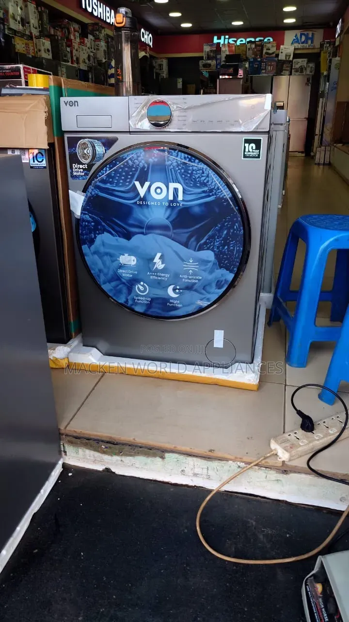 Von 10kg Washer and Dryer Front Loader Washing Machine