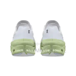 On Running Cloudmonster Glacier Grey Meadow Green Womens