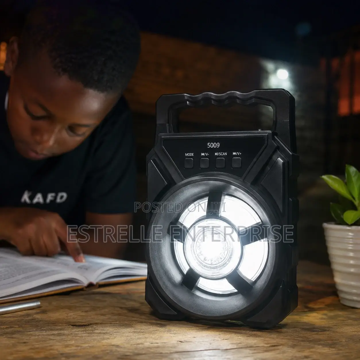 Rechargeable Bluetooth Speaker With RGB Light