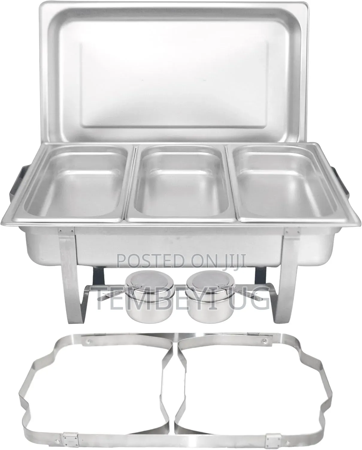 Chafing Dish Buffet 3in 1 Food Warmer Set With Lid and Fuel Container