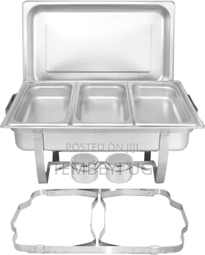 Chafing Dish Buffet 3in 1 Food Warmer Set With Lid and Fuel Container