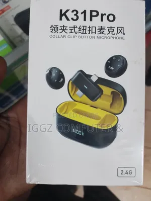 K 31 Pro Collar Clip Button Microphone