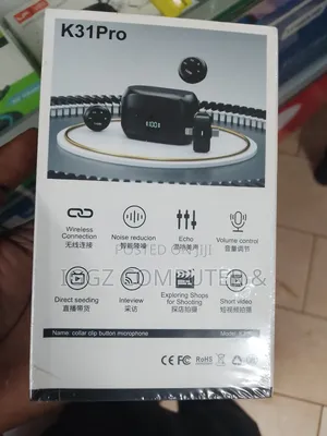 K 31 Pro Collar Clip Button Microphone
