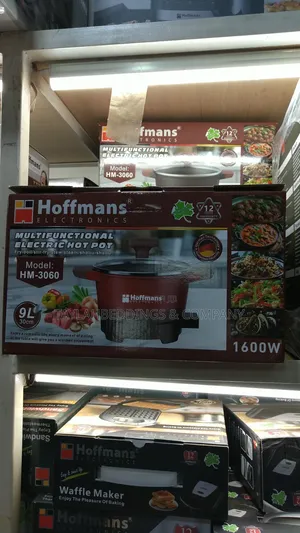 Hoffmans 9l Multifunctional Electric Hot Pot Hm-3060 - Red Black