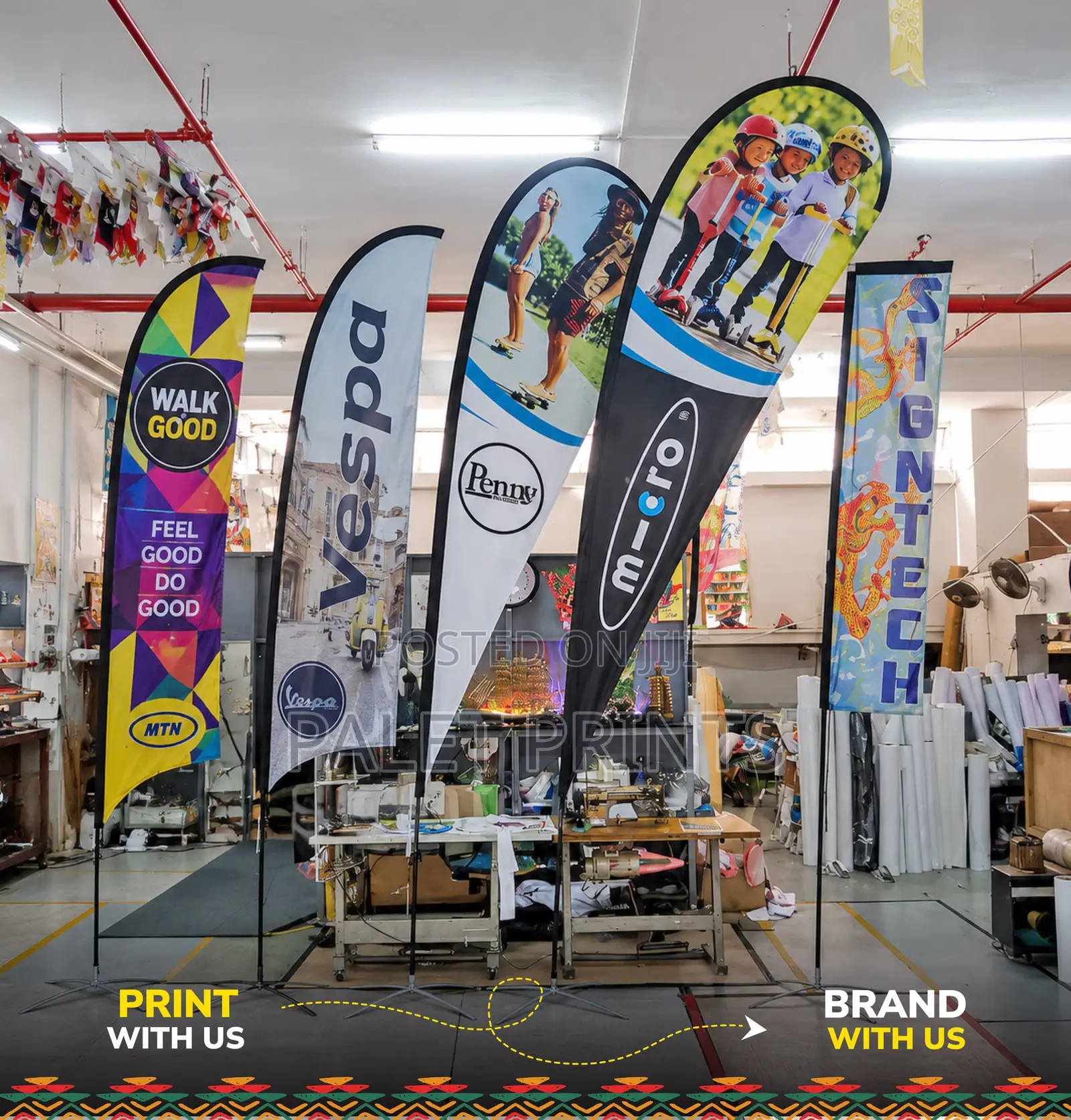 Teardrop Banners in Uganda
