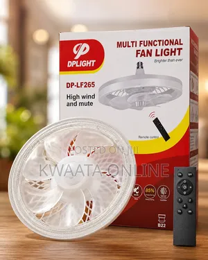 Led Fan Light With Remote Control – B22 Ceiling Bulb Fan | High Wind