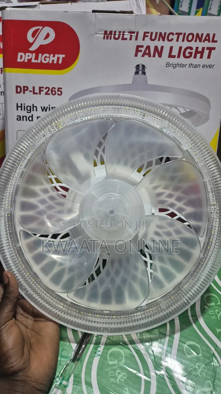 Led Fan Light With Remote Control – B22 Ceiling Bulb Fan | High Wind