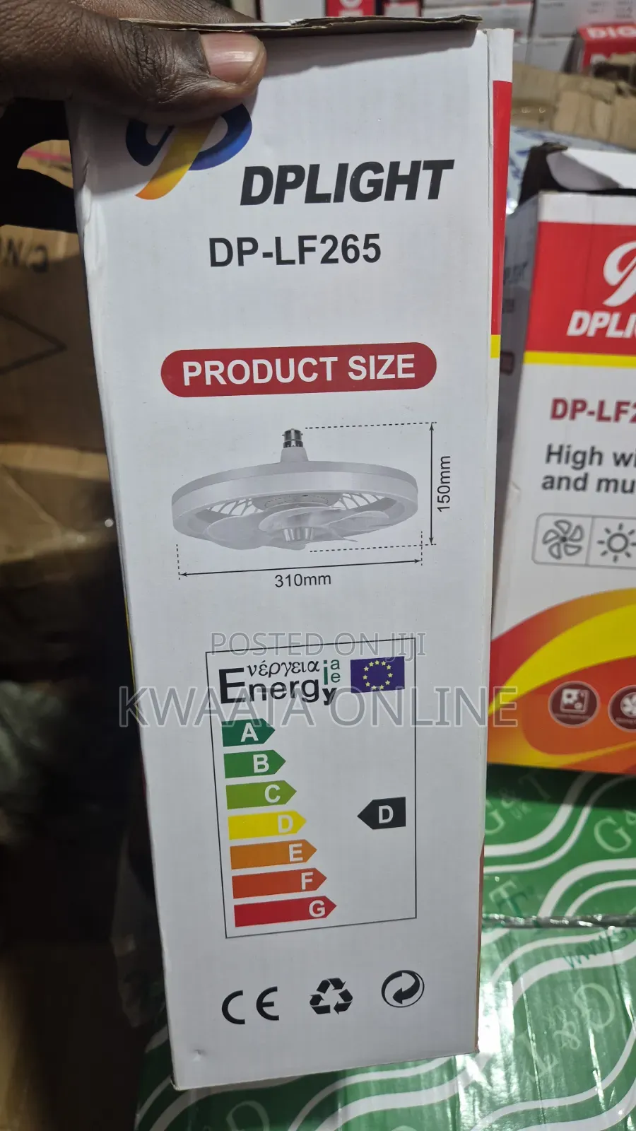 Led Fan Light With Remote Control – B22 Ceiling Bulb Fan | High Wind