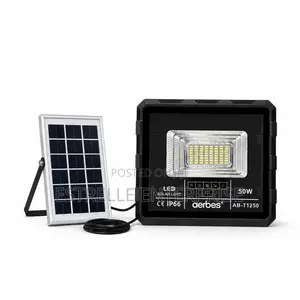 50w Solar Floodlight Outdoor Security With Panel